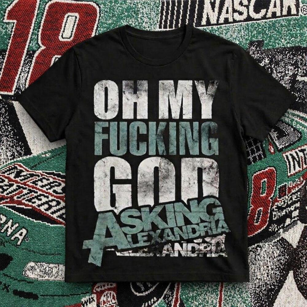 Asking Alexandria Oh My God Graphic Tee Black Unisex Gildan